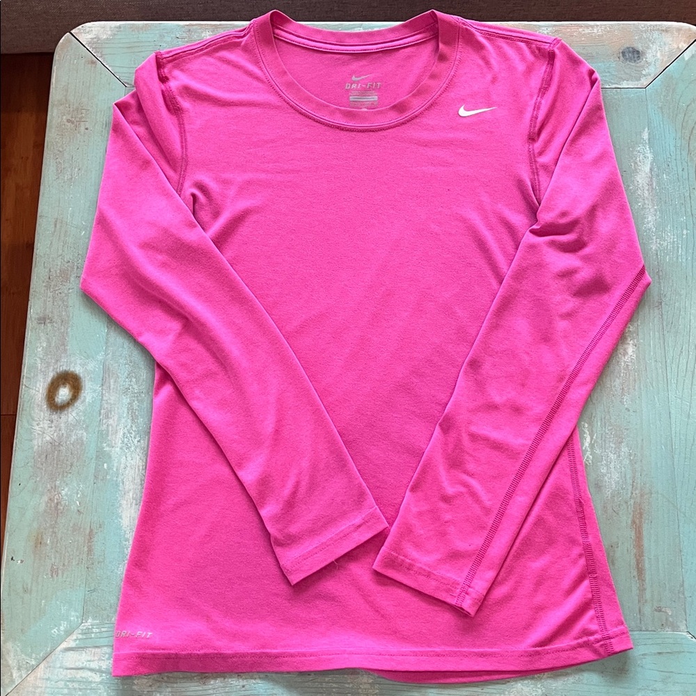 Nike Dri Fit pink  Long Sleeve Top